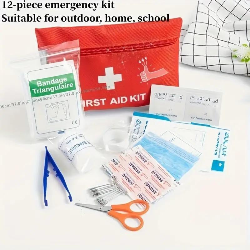 Outdoor First Aid Kit, Portable Bag for Hunting, Hiking, Camping, Includes Emergency Supplies and Accessories for Multi-Purpose Use, Christmas Gift