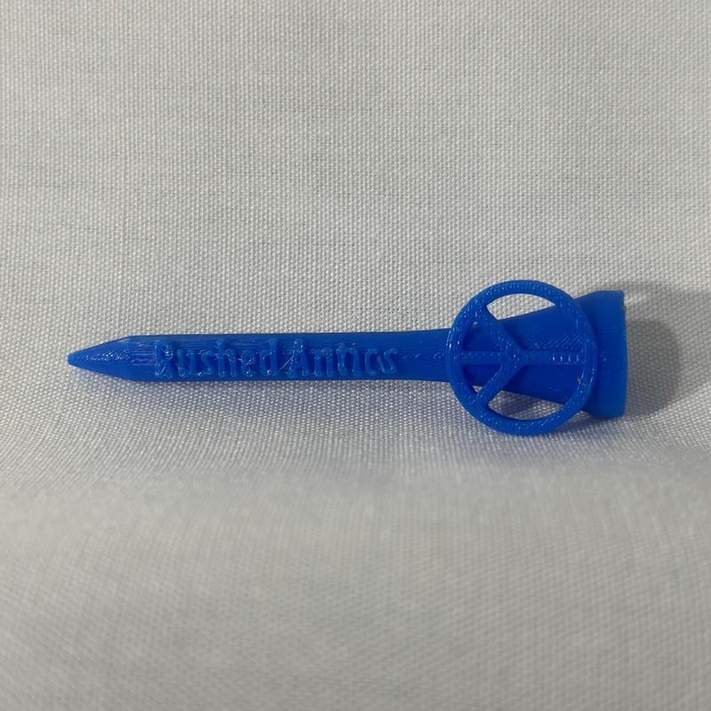 PEACE SYMBOL PLASTIC GOLF TEE (PACK of 7)