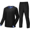 Men's Solid Long Sleeve Tee and Elastic Waist Pants Sauna Suit Set - Sportswear for Gym Workouts and Running, Men's Tracksuits and Outdoor Clothing, Fall 2024 Collection