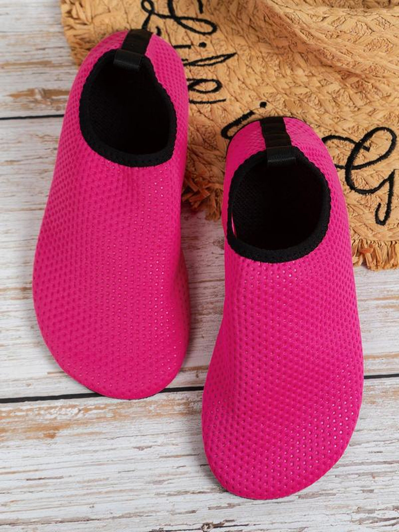 Women'S Fashion Textured Non-Slip Water Shoes, 1 Pair Summer 2024 Casual Soft Comfortable Breathable Swim Shoes for Beach, Fast Drying Yoga Socks Shoes, Swimming Surfing Shoes