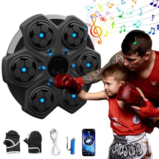 Smart Bluetooth-Compatible Boxing Machine, Wall Mounted Boxing Mat, Music Boxing Target, Home, Indoor, and Gym Music, Exercise Coordination
