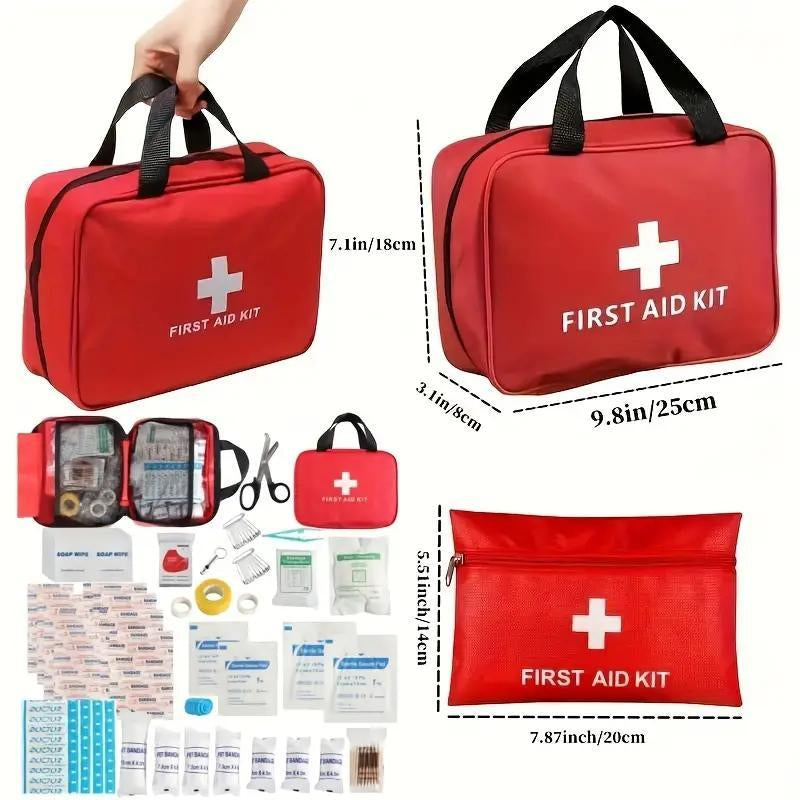 Outdoor First Aid Kit, Portable Bag for Hunting, Hiking, Camping, Includes Emergency Supplies and Accessories for Multi-Purpose Use, Christmas Gift