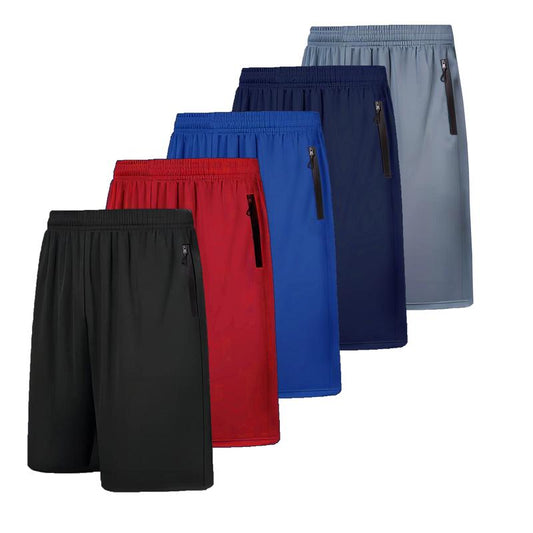 RPOVIG 5-Pack Men'S Workout Shorts Sets 5 Pack with Zippered Pockets Basketball Gym Activewear Athletic Mesh Shorts Sport Jogger