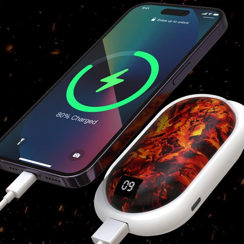 Portable Handheld Hand Warmer, Rechargeable Hand Warmer, 5000Mah Electric Hand Warmer for Outdoor Use