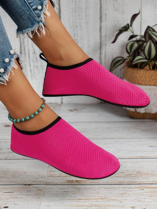 Women'S Fashion Textured Non-Slip Water Shoes, 1 Pair Summer 2024 Casual Soft Comfortable Breathable Swim Shoes for Beach, Fast Drying Yoga Socks Shoes, Swimming Surfing Shoes