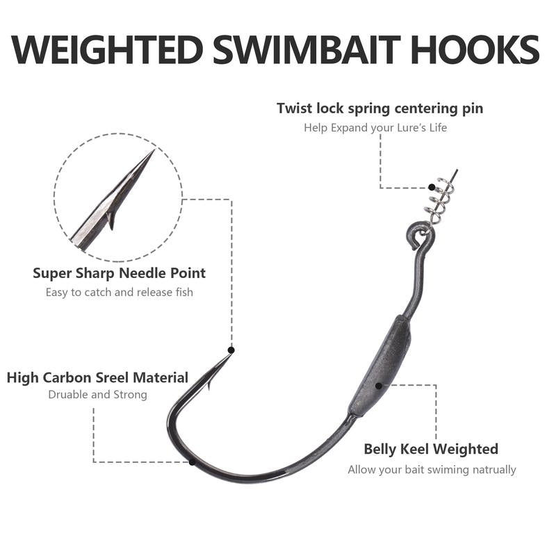 Bombrooster Fishing Baits Paddle Tail Swimbaits, 15Pcs/25Pcs/30Pcs/40Pcs Soft Plastic Lures Jerkbait Fishing Lure