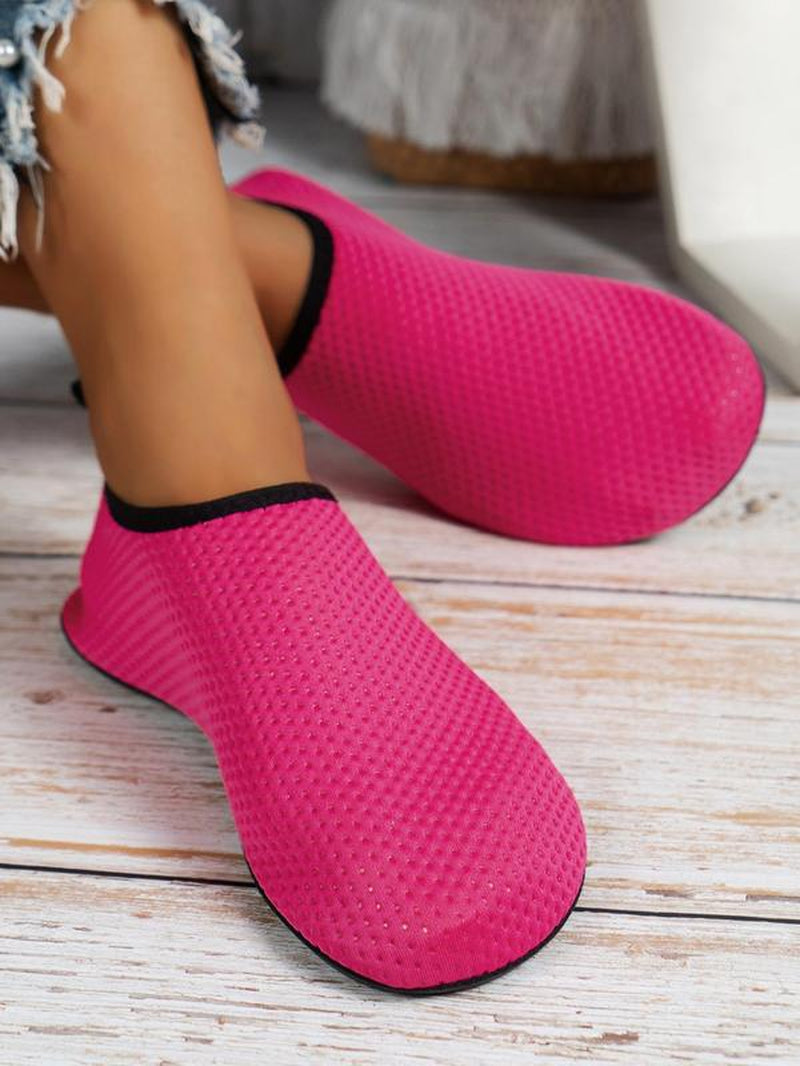 Women'S Fashion Textured Non-Slip Water Shoes, 1 Pair Summer 2024 Casual Soft Comfortable Breathable Swim Shoes for Beach, Fast Drying Yoga Socks Shoes, Swimming Surfing Shoes
