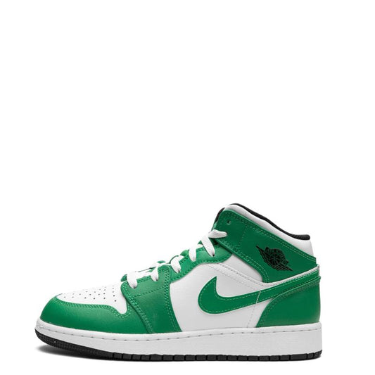 Nike Air Jordan 1 Mid Lucky Green DQ8423-301 Youth Sneakers New