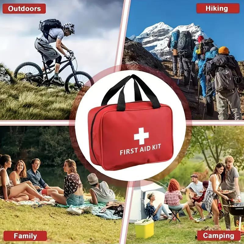 Outdoor First Aid Kit, Portable Bag for Hunting, Hiking, Camping, Includes Emergency Supplies and Accessories for Multi-Purpose Use, Christmas Gift