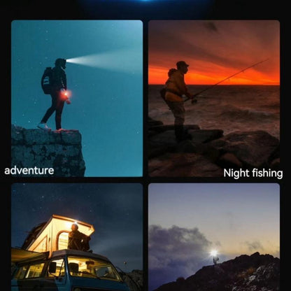 Headlamp Rechargeable, 800Lm Ultra Bright 5 LED Headlight Flashlight, USB Rechargeable Portable Headlamps, Waterproof Forehead Flashlight with 3 Modes Light for Outdoors Camping Hunting Hiking Fishing Reading Hard Hat